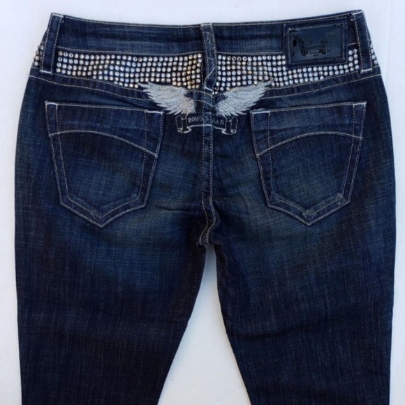 New Women ROBIN'S JEAN Dia Garbot Flare Jean SZ 25 - Picture 1 of 8